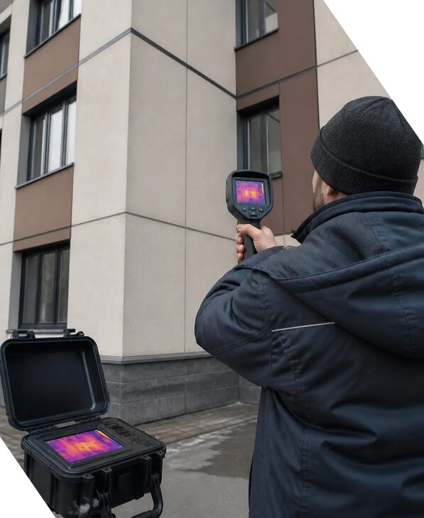 Тепловизионное обследование зданий и сооружений в Вологде