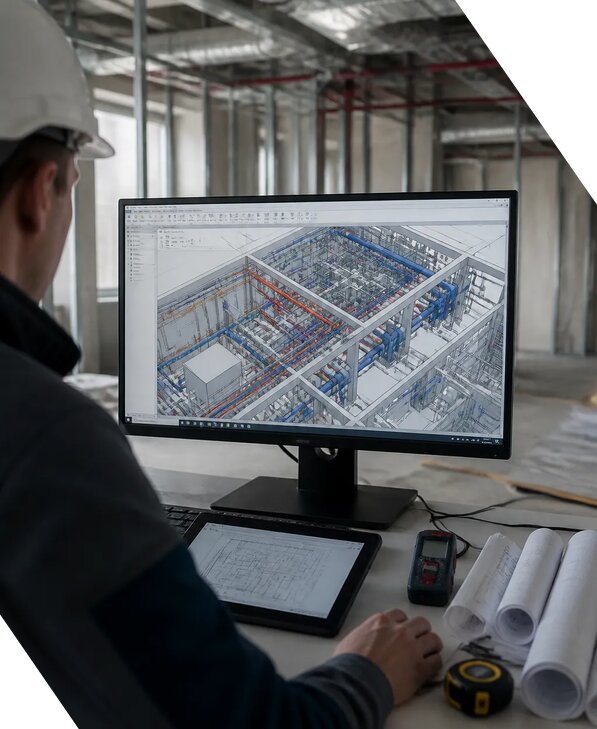 Создание BIM модели инженерных сетей для объектов в Вологде